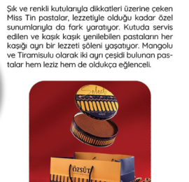 A Brand-New Delight From Özsüt: Miss Tin!