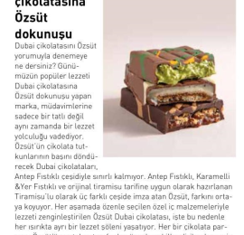 Özsüt Touch to Dubai Chocolate!