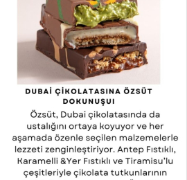 Özsüt showcases its mastery in Dubai Chocolate as well!